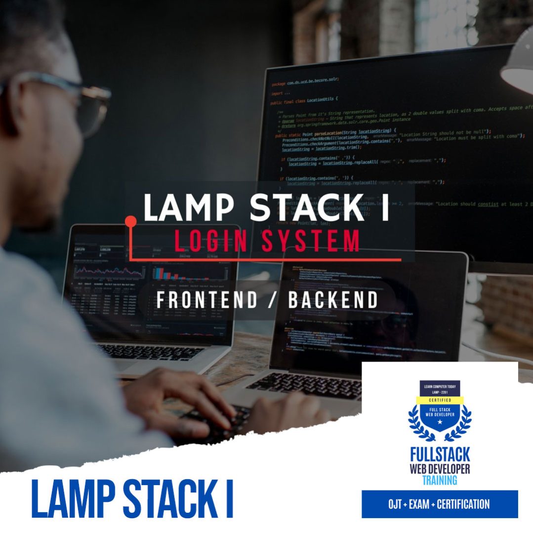 LAMP Stack I - Login System - Learn Computer Today